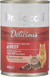 Dr.Sacchi Konserve Kedi Maması Sığır Etli 400Gr