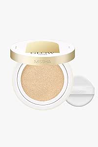 MISSHA Işıltılı ve Cam Cilt Görünüm Sunan Hafif Dokulu Cushion SPF40++ Glow Cushion (No.23)