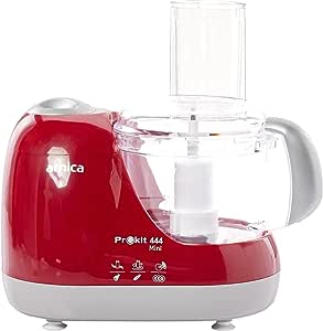 Arnica Prokit 444 Mini Mutfak Robotu, 1 L Hazne, 600 W, Hamur Karıştırma, Kırmızı