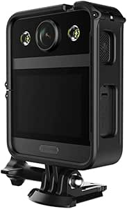 SJCAM A20 4K Vücut Kamerası Güvenlik Polis Ekipmanı IP65 LED Flaş 150° Hareket Algılama 240FPS Ağır Çekim 2650mAh 2.33” Dokunmatik Ekran 16MP Siyah