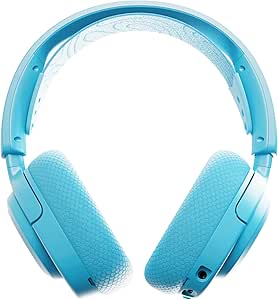 SteelSeries Arctis Nova 3X Wireless Aqua Gaming Kulaklık – Mobil Uygulama ile Kontrol – 40 Saat Pil Ömrü – PS5, PS4, PC, Switch, Mobil Uyumlu