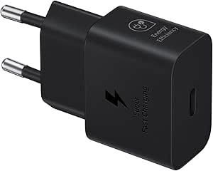 Samsung 25 Watt Şarj Adaptörü + Kablo Seti, Siyah