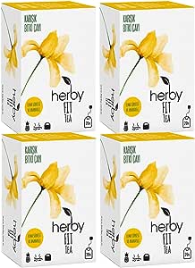 Herby Fit Tea Elma Sirkeli Ananaslı Diyete Destek Form Bitki Çayı, 4’lü Paket