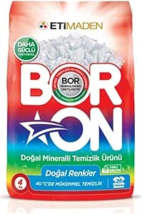 Eti Maden Boron Doğal Mineralli Toz Temizlik Ürünü Renkliler 4 kg