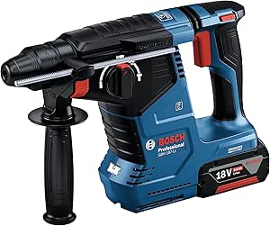 Bosch Professional GBH 187-LI Akülü Kırıcı Delici (18 Volt, 2 x 5,0 Ah Akü, Şarj Cihazı, 2,4 J, Betonda Delme Çapı: 24 mm, Plastik Çanta)