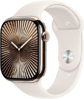 Apple Watch Series 10 GPS + Cellular 42 mm Altın Rengi Kasa Akıllı Saat ve Yıldız Işığı Spor Kordon – S/M. Fitness Takibi, EKG uygulaması, Hep Açık Retina Ekran, Suya Dayanıklı Tasarım