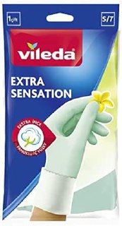 Vileda Extra Sensation Eldiven,%100 Doğal Lateks, S