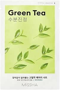 MISSHA Yeşil Çay Özlü Nemlendirici Yaprak Maske (1ad) Airy Fit Sheet Mask Green Tea