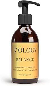 3’OLOGY Aromatherapy Body Oil With Patchouli And Lavender, 250 ml