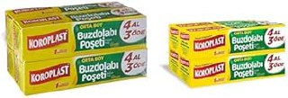 Koroplast Orta Boy 80’li 4 Al 3 Öde Buzdolabı Poşeti (4 x 20 Adet) ve Koroplast Orta Boy 120’li 4 Al 3 Öde Buzdolabı Poşeti (4 x 30)