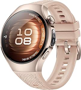 HUAWEI WATCH 5 Akıllı Saat – X-TAP Çoklu Algılama Teknolojisi, Gerçek Zamanlı Parmak Ucu Oksijen Ölçümü, Sağlık Özeti, eSIM Desteği, İki Farklı Pil Modu, iOS ve Android ile Uyumlu, Bej Titanyum