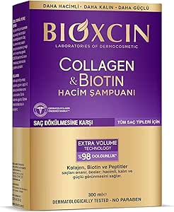Bioxcin Collagen & Biotin Ekstra Hacim & Dolgunlaştırıcı Şampuan 300 Ml – Ince Telli Ve Hassas Saçlar