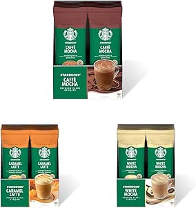 Starbucks Premium Kahve Karışımı 30’lu Karma Paket (Caffé Mocha, Caramel Latte, White Mocha)