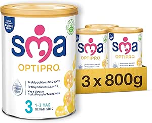 SMA Optipro 3 Devam Sütü (1-3 Yaş, 800 g x 3 Adet)