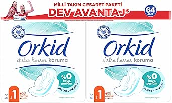 Orkid Ultra Normal (Boy 1) Cesaret Paketi 64lü Hijyenik Ped