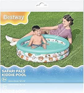 Bestway Safari Pals Çocuk Havuzu, Φ40 x A10 İnç veya Φ1.02 m x a 25 cm
