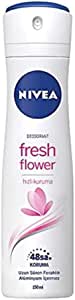 NIVEA Kadın Sprey Deodorant Fresh Flower, 48 Saat Deodorant Koruması, 150 ml, Taze Çiçek Kokusu