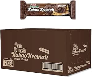 Eti Burçak Kakao Kremalı Yulaflı Bisküvi 82 g x 18 Adet