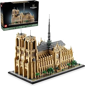 LEGO Architecture Mimari Simgeler Koleksiyonu: Notre Dame Katedrali 21061 – Seyahat, Mimari ve Tarih Meraklısı Yetişkinler İçin Koleksiyonluk ve Sergilenebilir Model Yapım Seti (4383 Parça)