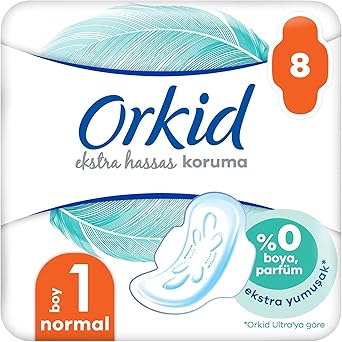 Orkid Extra Hassas Koruma (Boy 1) Normal 8li Hijyenik Ped