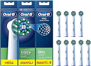 Oral-B Cross Action Şarjlı Diş Fırçası Yedek Başlığı 9 Adet
