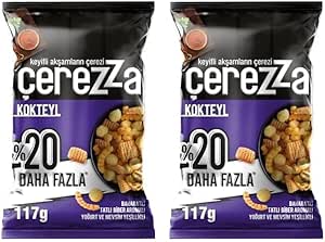 Çerezza Kokteyl Karışık Mısır Çerezi Süper Boy 117 g 2li paket