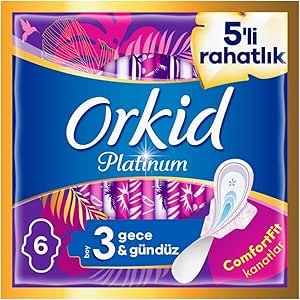 Orkid Platinum Gece ve Gündüz (Boy 3) 6 Adet Hijyenik Ped