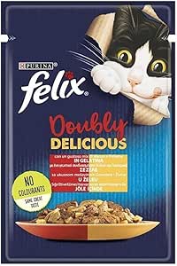 Felix Çifte Lezzet Sığır & Tavuklu Kedi Yaş Mama (26 x 85 gr)