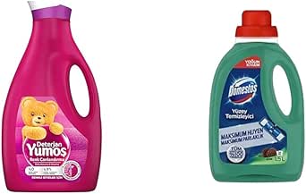 Yumoş Sıvı Bakım Çamaşır Deterjanı Renkli Giysiler, 2520 ml(1) Domestos Yüzey Temizleyici Yoğun Kıvam Çam 1500 ml(2)