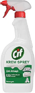 Cif Krem Sprey Çok Amaçlı Amonyak Yüzey Temizleyici Yağ ve Kir Çıkarıcı 750 ml