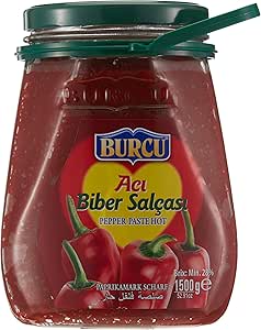Burcu Gıda 1500 Gr Ev Tıpı Acı Bıber Salcası