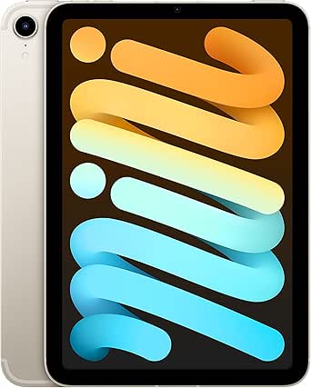 Apple 2021 iPad mini (Wi-Fi + Cellular, 64 GB) – Yıldız Işığı (6. nesil)