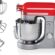 Ariete Moderna Mutfak Şefi Kırmızı Gri 1589/00 – Döküm Gövde, Planet Mikser Yoğurma Makinesi, 1600 Watt, 11 hız, 5,5 Litre Paslanmaz Çelik Hazne, Sıçrama Önleyici Kapak, 3 Hazne Aparat