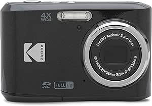 KODAK Pixpro Friendly Zoom FZ45-BK 16MP Dijital Fotoğraf Makinesi, 4X Optik Zoom 27 mm Geniş Açı ve 2,7 inç LCD Ekranlı (Siyah)