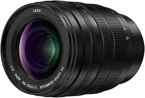 Panasonic Lumix H-X2550E Leica DG objektif, 25-50 mm yakınlaştırma objektifi (KB: 50-100mm), F1.7, toz koruması, su sıçramasına karşı koruma, soğuğa karşı koruma, siyah