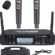 Hepa Merz URX-186EE UHF 2×100 Kanal Çiftli Kablosuz EL Mikrofonu Çift Anten LCD Ekran