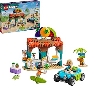 LEGO Friends Meyveli İçecek Plaj Standı 42625-6 Yaş ve Üzeri Çocuklar için Kaplumbağa Figürü İçeren Yaratıcı Oyuncak Yapım Seti (213 Parça)