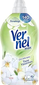 Vernel max Taze Yasemin Kokulu 60 Yıkama Konsantre Çamaşır Yumuşatıcısı (1 x 1440 mL)