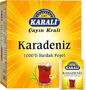 Karali Karadeniz Bardak Poşet Siyah Çay, 1000’Li Paket (1000 X 2 Gr)