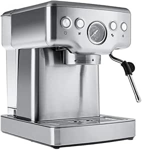 Karaca Coffee Art 1353 Süt Köpürtücülü, 20 Bar Basınçlı, Espresso, Latte, Cappuccino, Americano Makinesi, 1.8L Inox