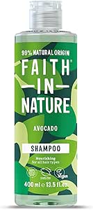FAITH IN NATURE %99 Doğal Besleyici Şampuan Tüm Saç Tipleri İçin (Avokado, 400 ml)