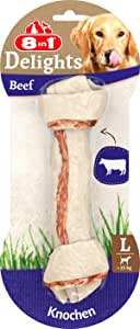 8in1 Delights Beef L Boy Sığır Etli Kemik, 85 gr Köpek Ödülü
