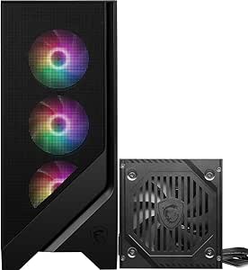 MSI MAG FORGE 120A B65 Temperli Cam 6 x120mm Auto RGB Fan 650W Bronz ATX Gaming Bilgisayar Kasası