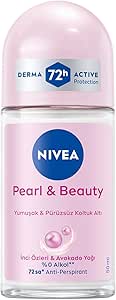 NIVEA Kadın Roll-on Deodorant Pearl & Beauty 50ml, 72saat Anti-perspirant, Yumuşak Ve Pürüzsüz Koltuk Altı
