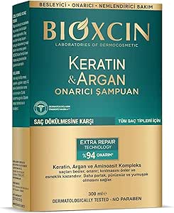 Bioxcin Keratin & Argan Onarıcı Şampuan 300 Ml – Yıpranmış Ve Hasar Görmüş Saçlar