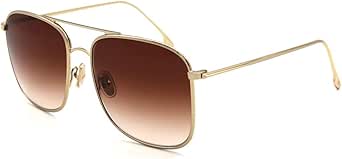 Victoria Beckham Erkek VB 202S 733,Güneş Gözlüğü,METAL ALTIN Çerçeve KAHVERENGİ Cam,59