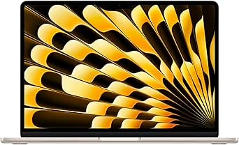 Apple 2025 M4 çipli 13 inç MacBook Air Laptop: 13.6 inç Liquid Retina Ekran, 16GB Birleşik Bellek, 256 GB SSD Depolama, 12MP Center Stage Kamera, Touch ID; Yıldız Işığı