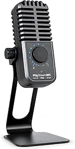 IK Multimedia iRig Stream Mic Pro Kompakt Multi-Pattern Mikrofon & 4-Kanal Ses Kartı | iPhone, iPad, Android, Mac & PC ile uyumlu