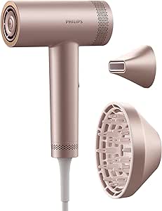 Philips Saç Kurutma Makinesi – ThermoShield Advanced Koruma, 228 km/s Hava Akışı, 200M İyonik Bakım, Çift Hava Girişi, Hassas Mod, BLDC Motor ile Ultra Hızlı Kurutma, BHD837/10