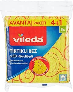 Vileda Temizlik Bezi, Novolon, Kir söken cepler, 4+1’li Avantaj Paket